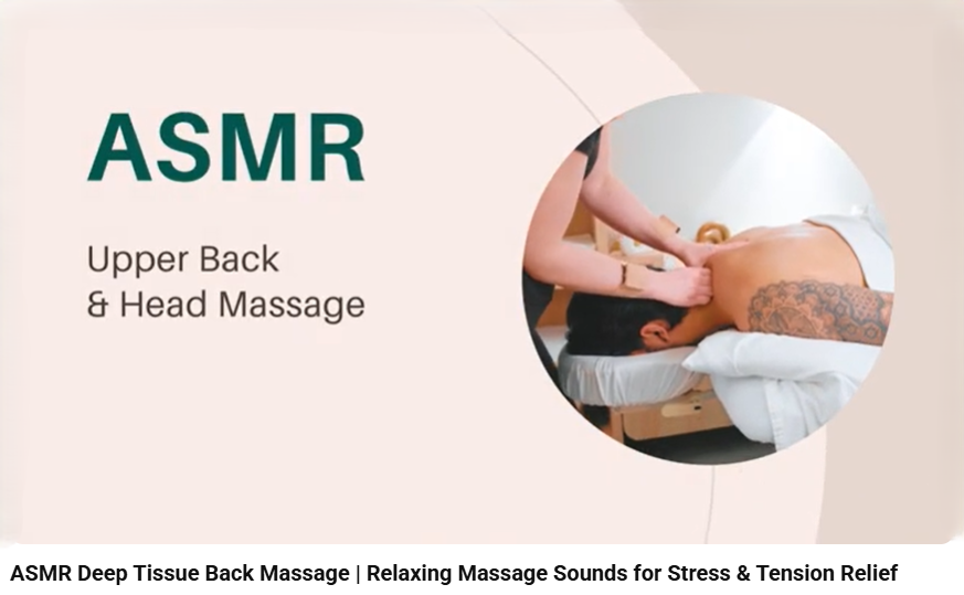 Deep Tissue Massage ASMR for Deep Relaxation - Upper Back & Head Relief ...